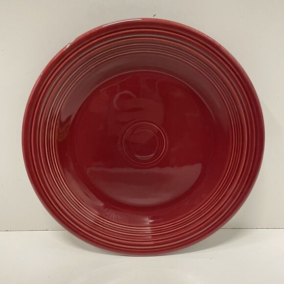 FiestaWare Scarlet Dark Red Homer Laughlin FIESTA 10.5" Diameter Dinner Plate - Picture 1 of 3